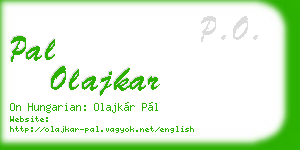 pal olajkar business card
