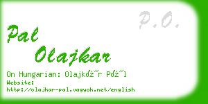 pal olajkar business card